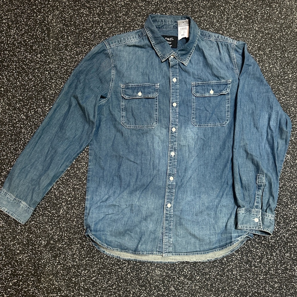Rue21 Classic Blue Button-Down Shirt